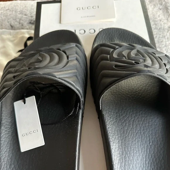 Gucci | Shoes | Gucci Slides Size Us 2 Brand New Quilted Gg  display picture 1